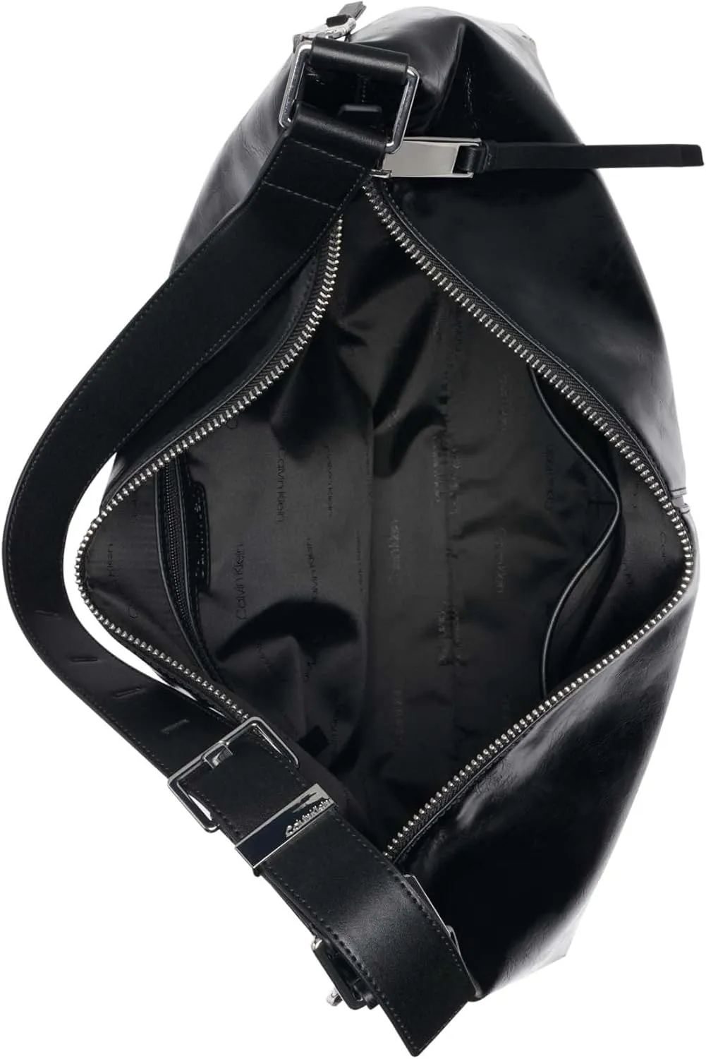Calvin Klein Max Oversized Top Zip Hobo Shoulder Bag
