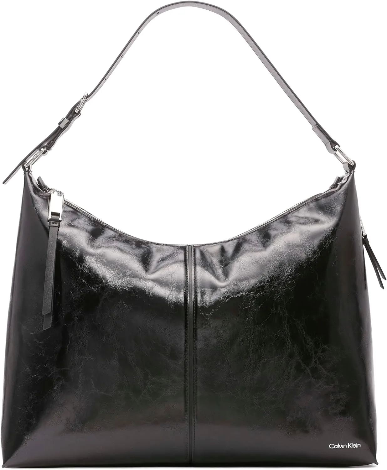 Calvin Klein Max Oversized Top Zip Hobo Shoulder Bag