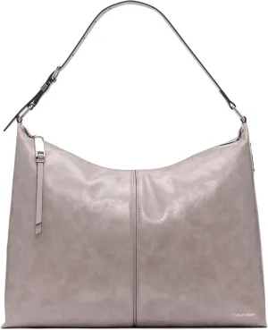 Calvin Klein Max Oversized Top Zip Hobo Shoulder Bag