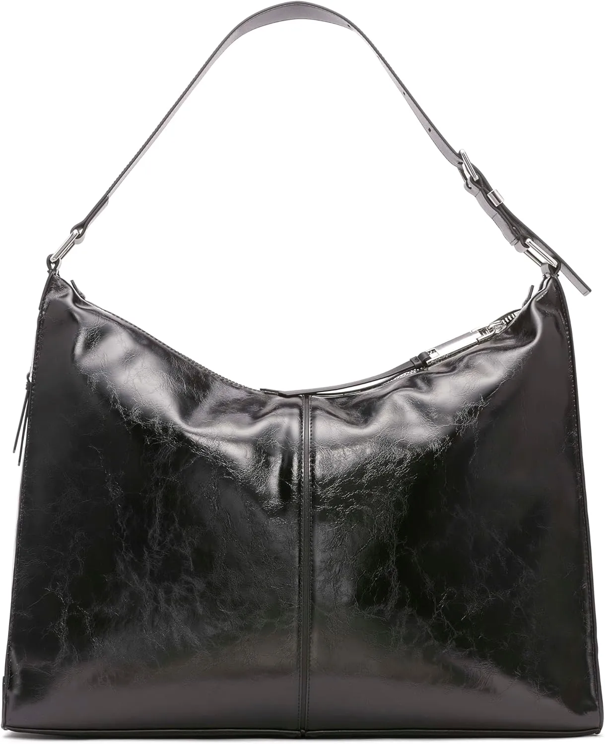 Calvin Klein Max Oversized Top Zip Hobo Shoulder Bag