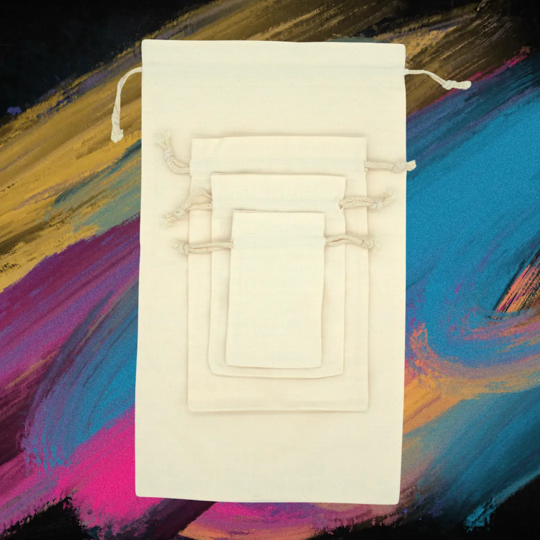 Canvas Drawstring Bag - Blank