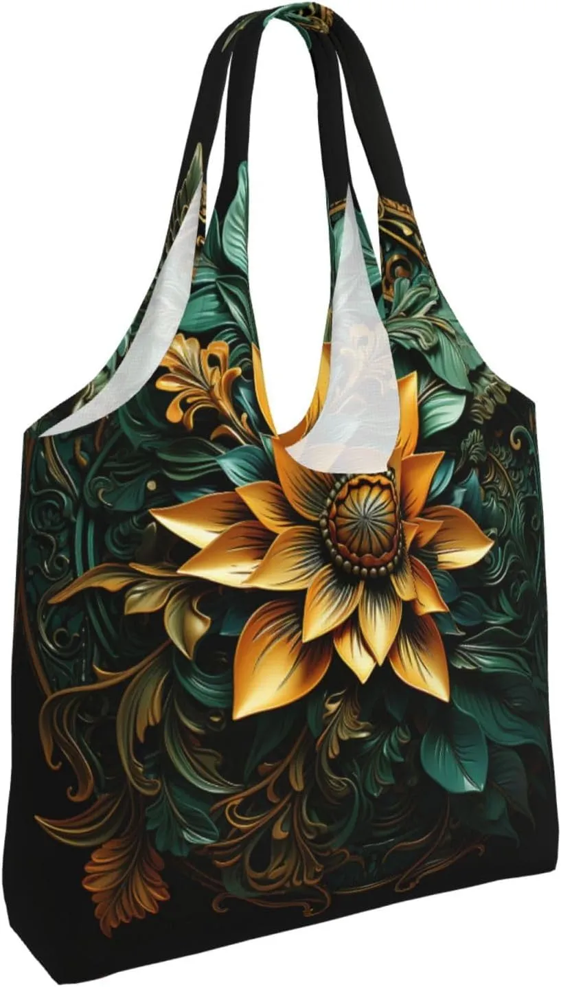 Canvas Tote Bag Lightweight Reusable Grocery Shopping Bag 3D Snake Handbag for Women Men