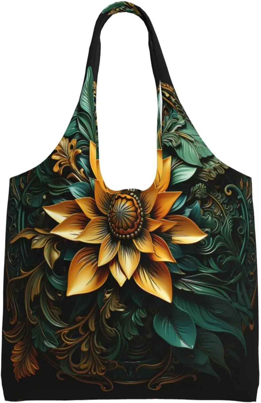 Canvas Tote Bag Lightweight Reusable Grocery Shopping Bag 3D Snake Handbag for Women Men