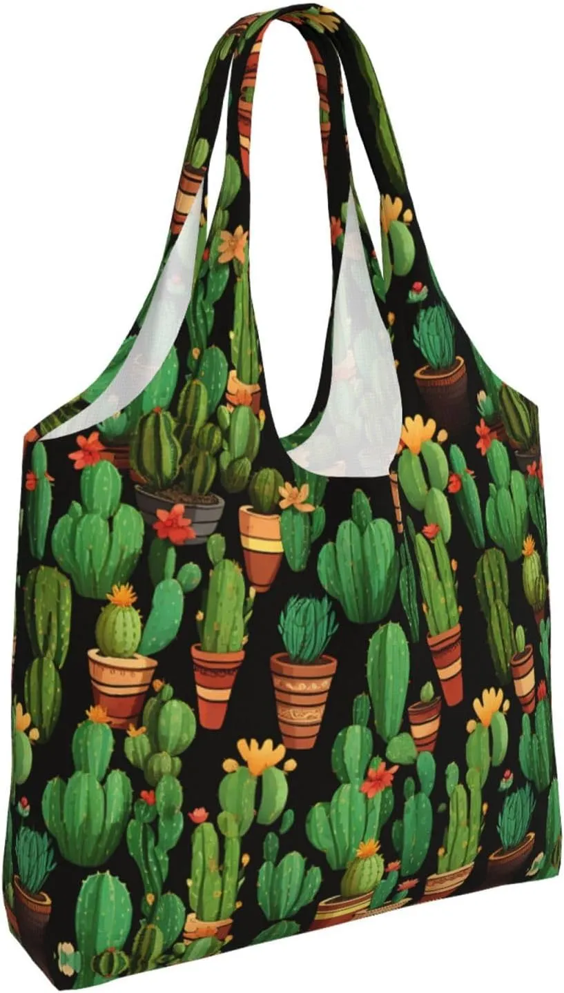 Canvas Tote Bag Lightweight Reusable Grocery Shopping Bag 3D Snake Handbag for Women Men
