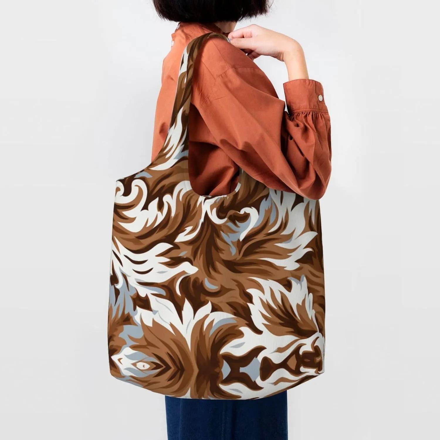 Canvas Tote Bag Lightweight Reusable Grocery Shopping Bag Candies on the Table Handbag for Women Men
