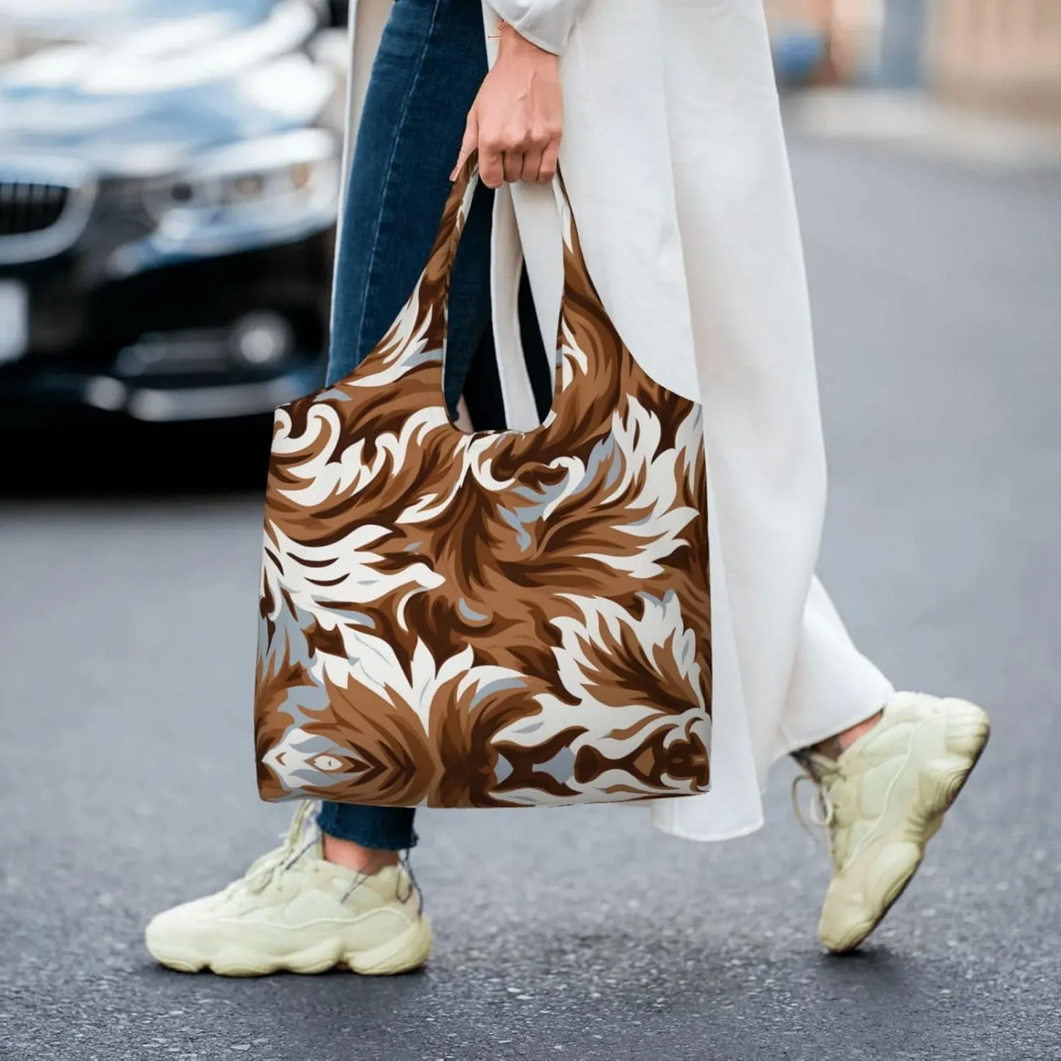 Canvas Tote Bag Lightweight Reusable Grocery Shopping Bag Candies on the Table Handbag for Women Men