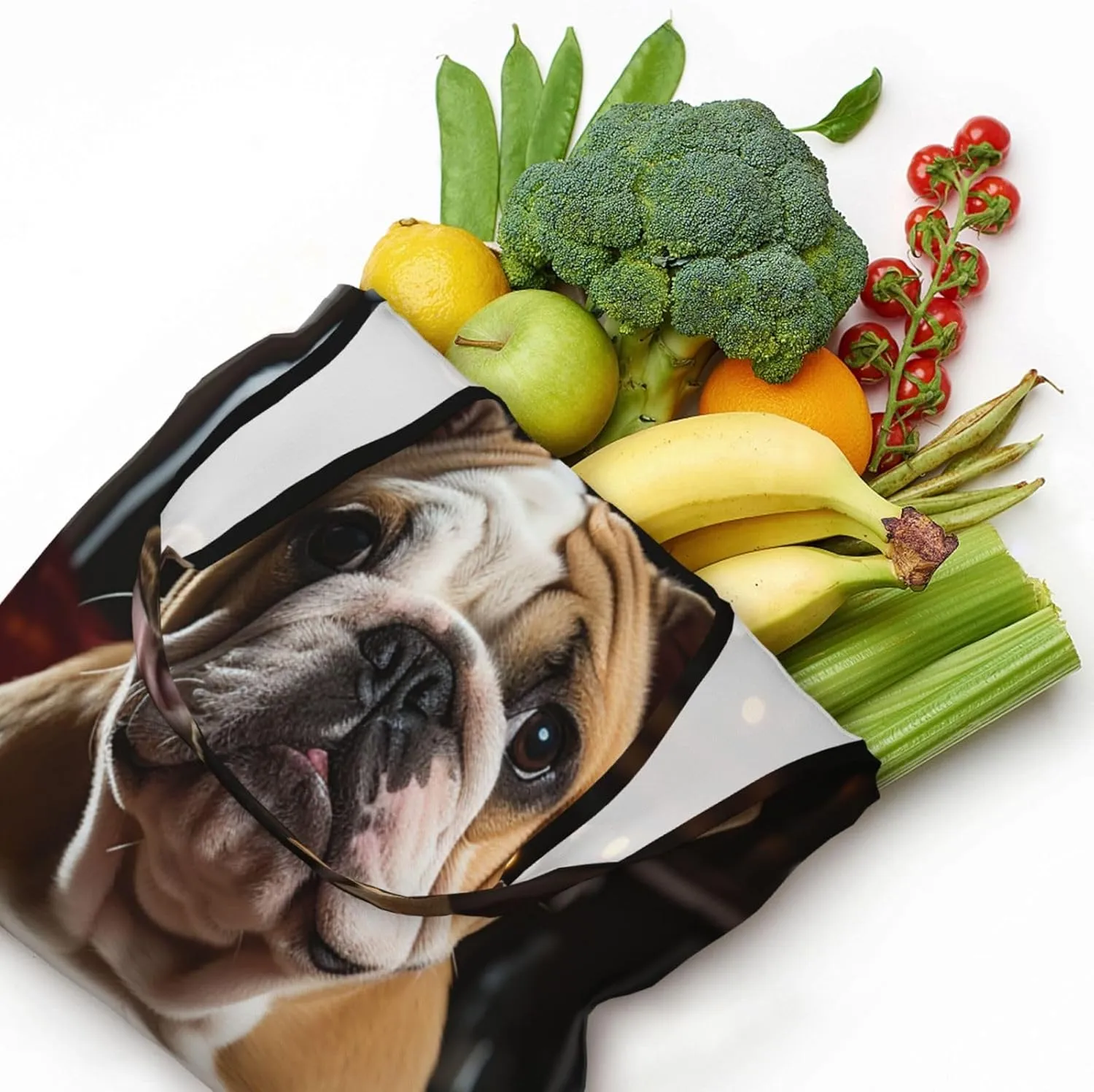 Canvas Tote Bag Lightweight Reusable Grocery Shopping Bag Candies on the Table Handbag for Women Men