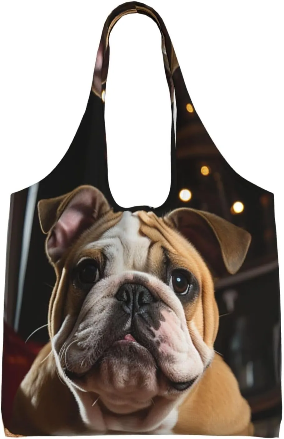 Canvas Tote Bag Lightweight Reusable Grocery Shopping Bag Candies on the Table Handbag for Women Men