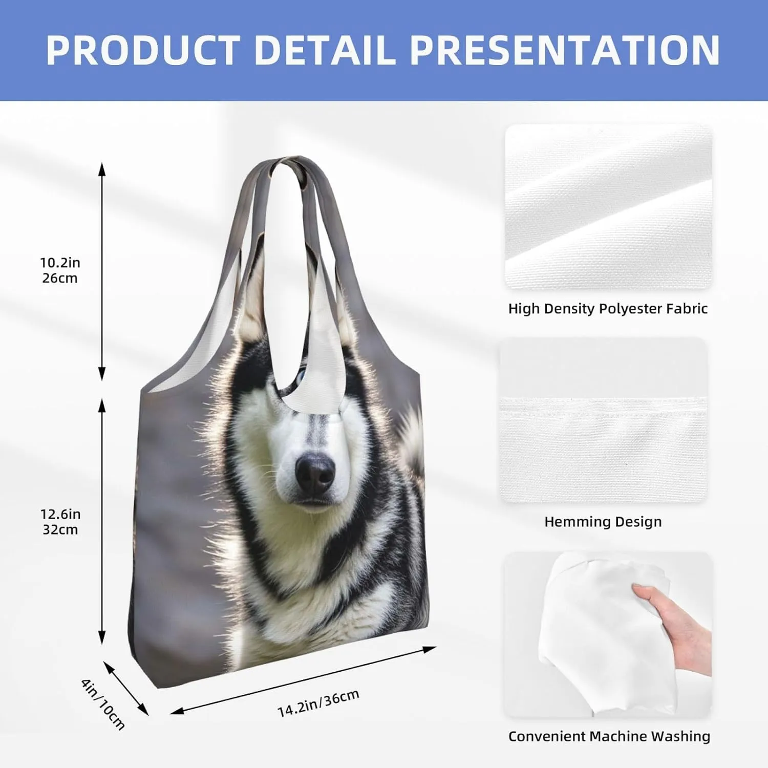 Canvas Tote Bag Lightweight Reusable Grocery Shopping Bag Jewel dragonfly Handbag for Women Men