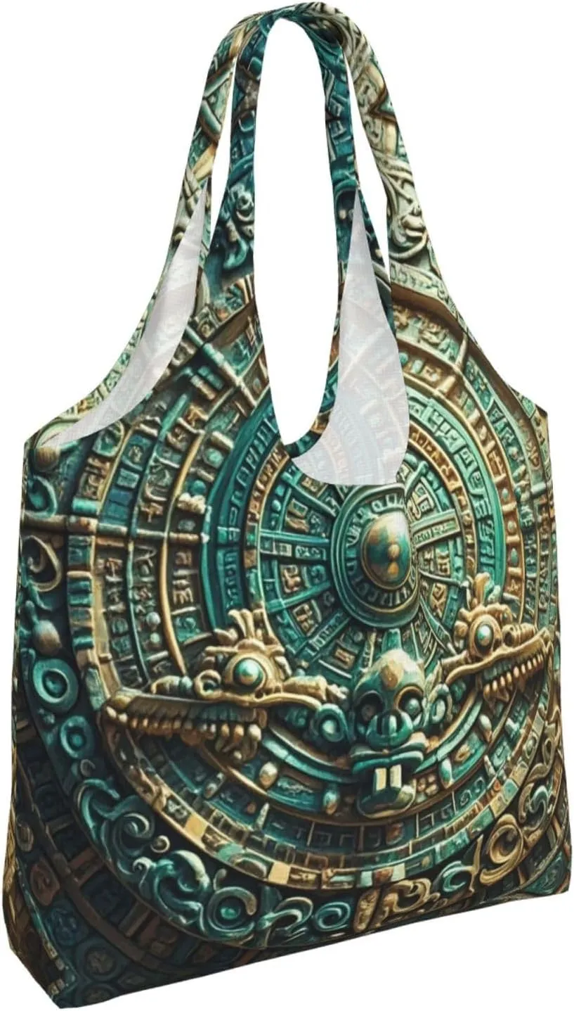 Canvas Tote Bag Lightweight Reusable Grocery Shopping Bag Ocean Sea Animal Shark Handbag for Women Men