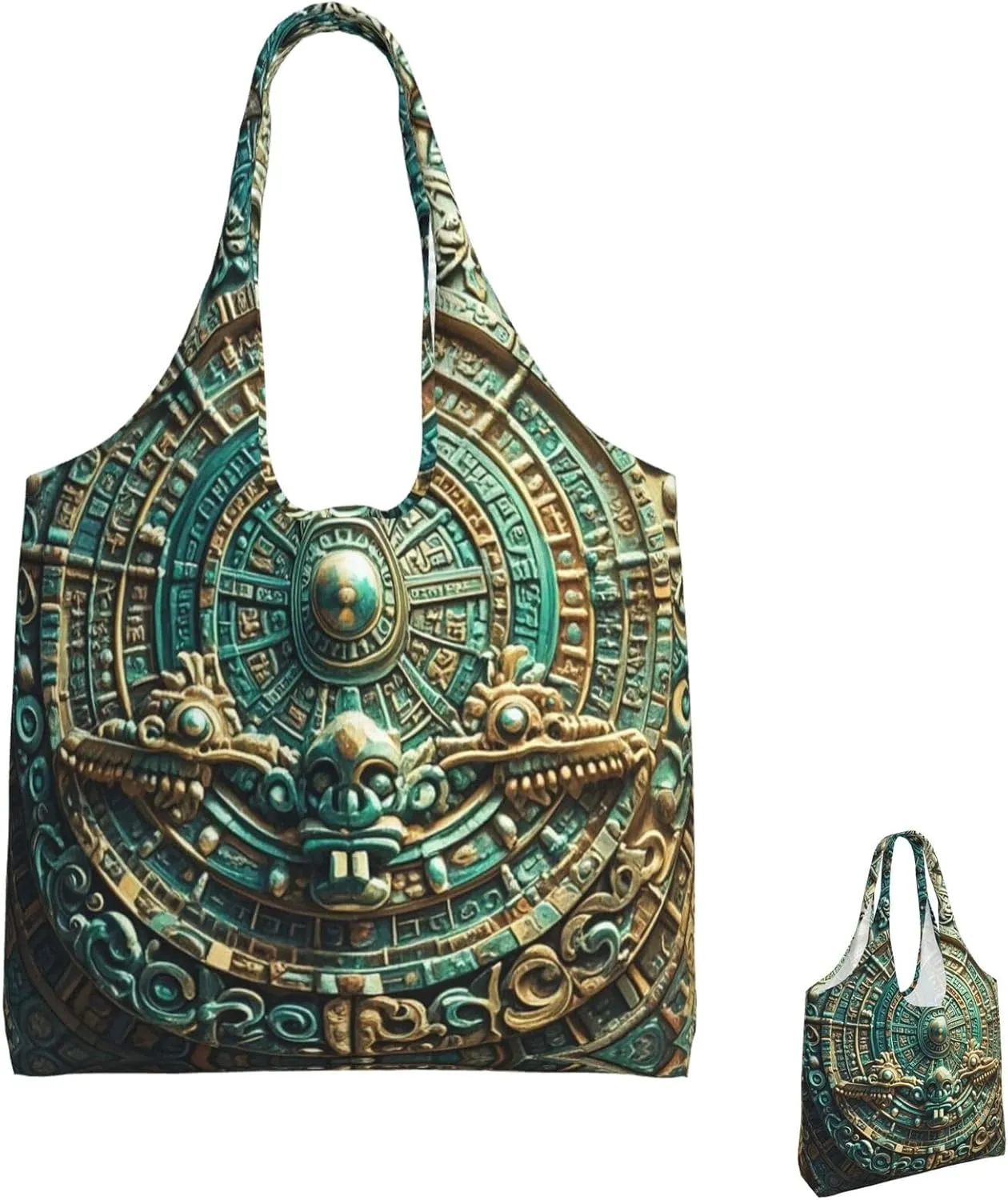 Canvas Tote Bag Lightweight Reusable Grocery Shopping Bag Ocean Sea Animal Shark Handbag for Women Men