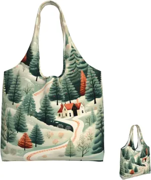 Canvas Tote Bag Lightweight Reusable Grocery Shopping Bag Panda in the Rain Handbag for Women Men