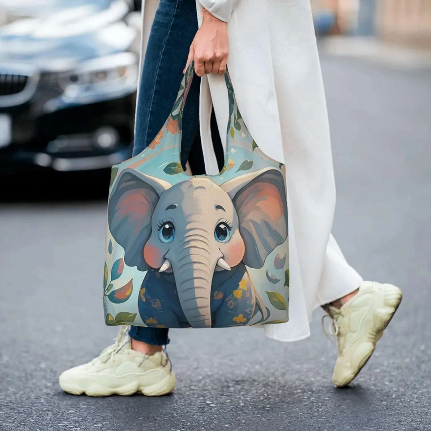 Canvas Tote Bag Lightweight Reusable Grocery Shopping Bag Pitbull Dogs Handbag for Women Men