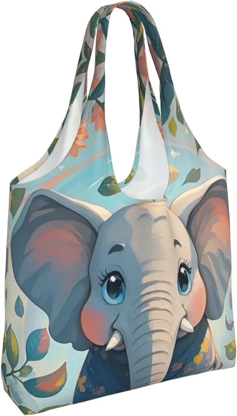 Canvas Tote Bag Lightweight Reusable Grocery Shopping Bag Pitbull Dogs Handbag for Women Men
