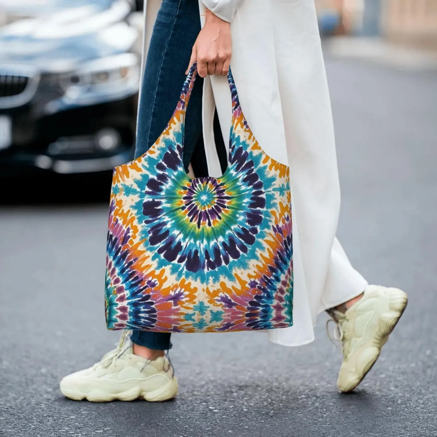 Canvas Tote Bag Lightweight Reusable Grocery Shopping Bag Tractor farm Handbag for Women Men