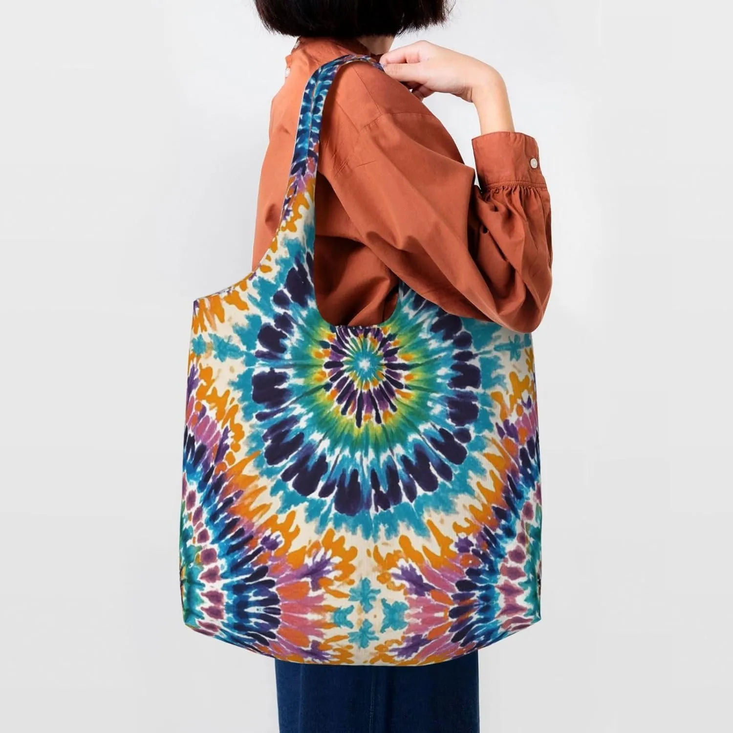 Canvas Tote Bag Lightweight Reusable Grocery Shopping Bag Tractor farm Handbag for Women Men