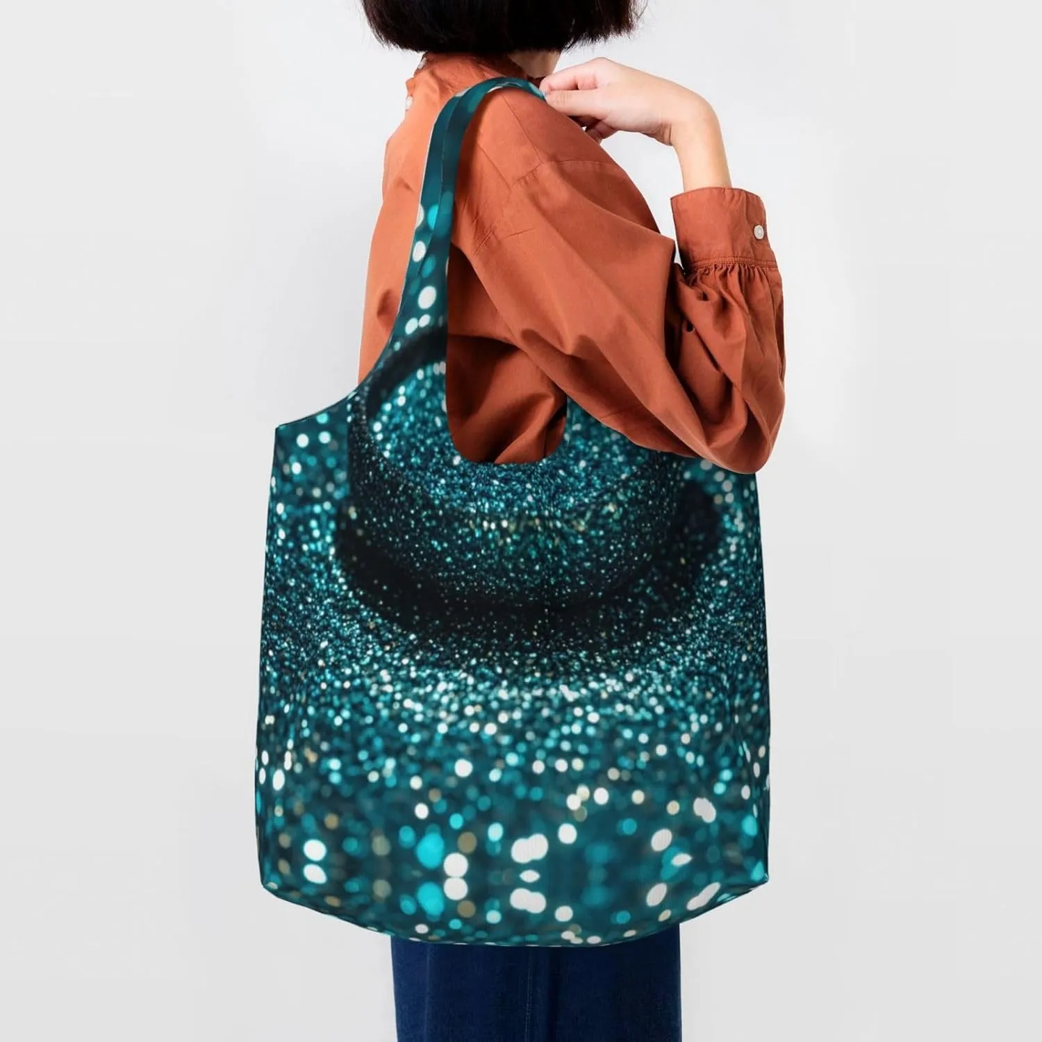 Canvas Tote Bag Lightweight Reusable Grocery Shopping Bag Tractor farm Handbag for Women Men
