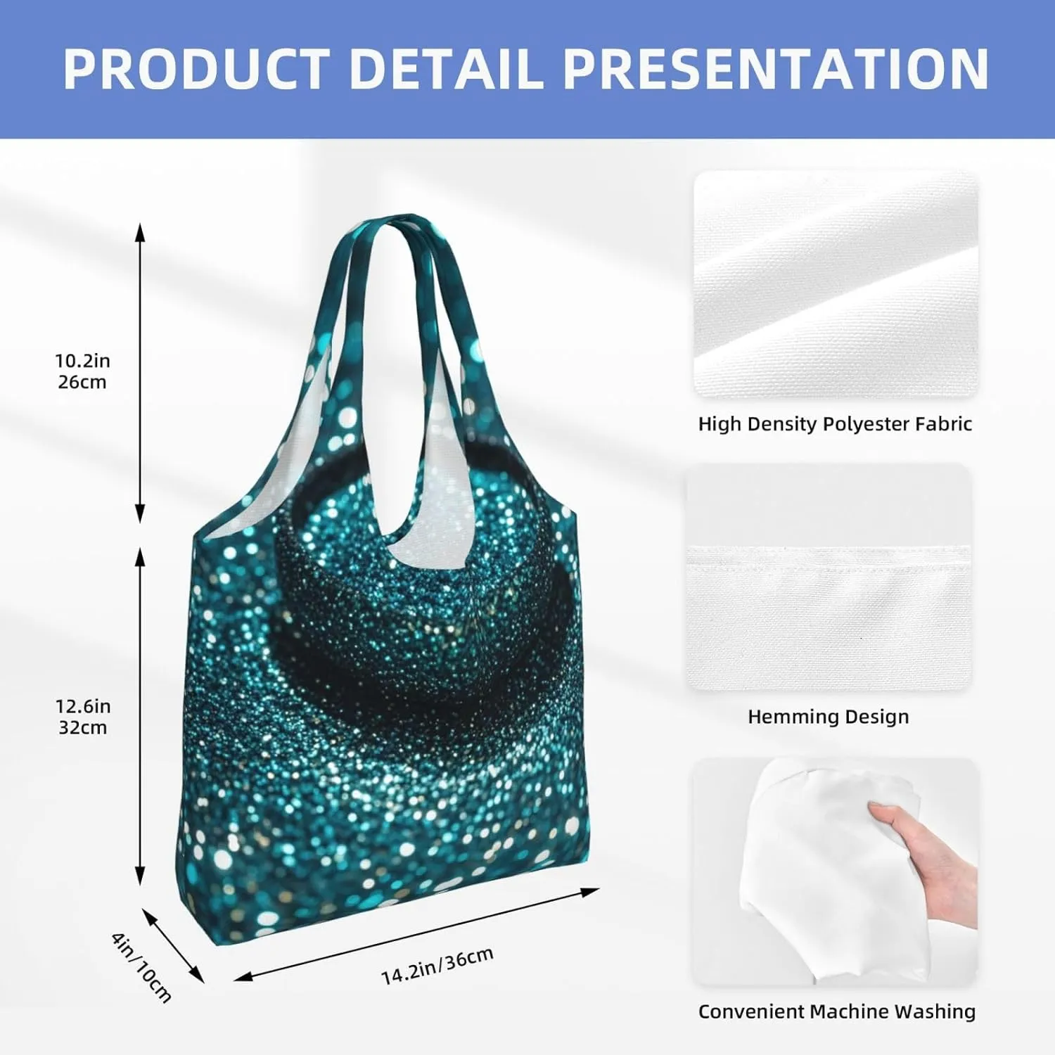 Canvas Tote Bag Lightweight Reusable Grocery Shopping Bag Tractor farm Handbag for Women Men