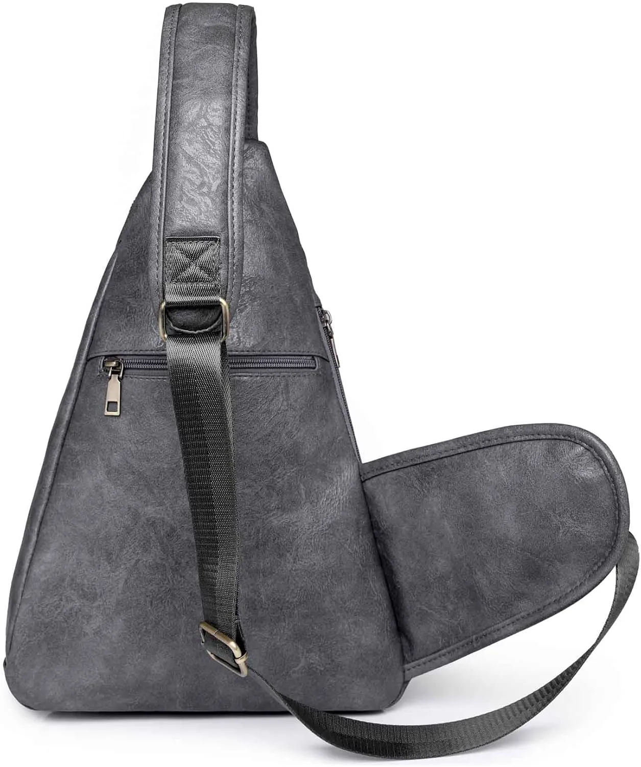Capacity Crossbody Sling Backpack Fanny Pack Chest Shoulder Bag Daypack for Women Men(Coffee)