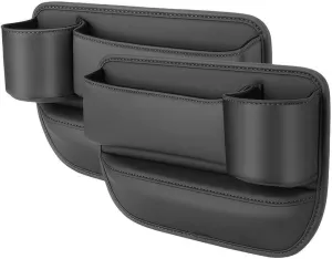 Car Seat Gap Filler Organizer for Mazda 2 II (DE) 2003-2014, Car Gap Filler Car Seat Storage Box Seat Gap Storage Box Car Accessories,Black