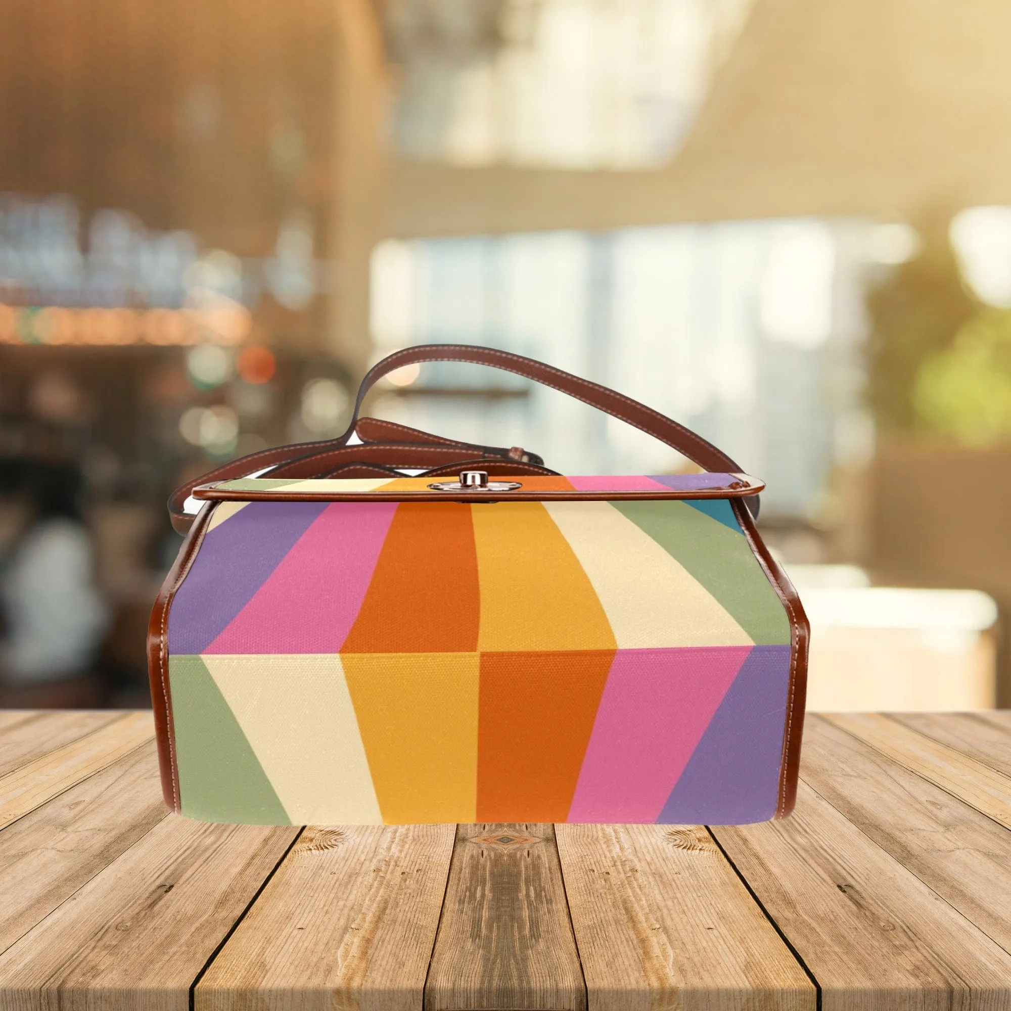 Cascading Sun Rays | Canvas Satchel Bag