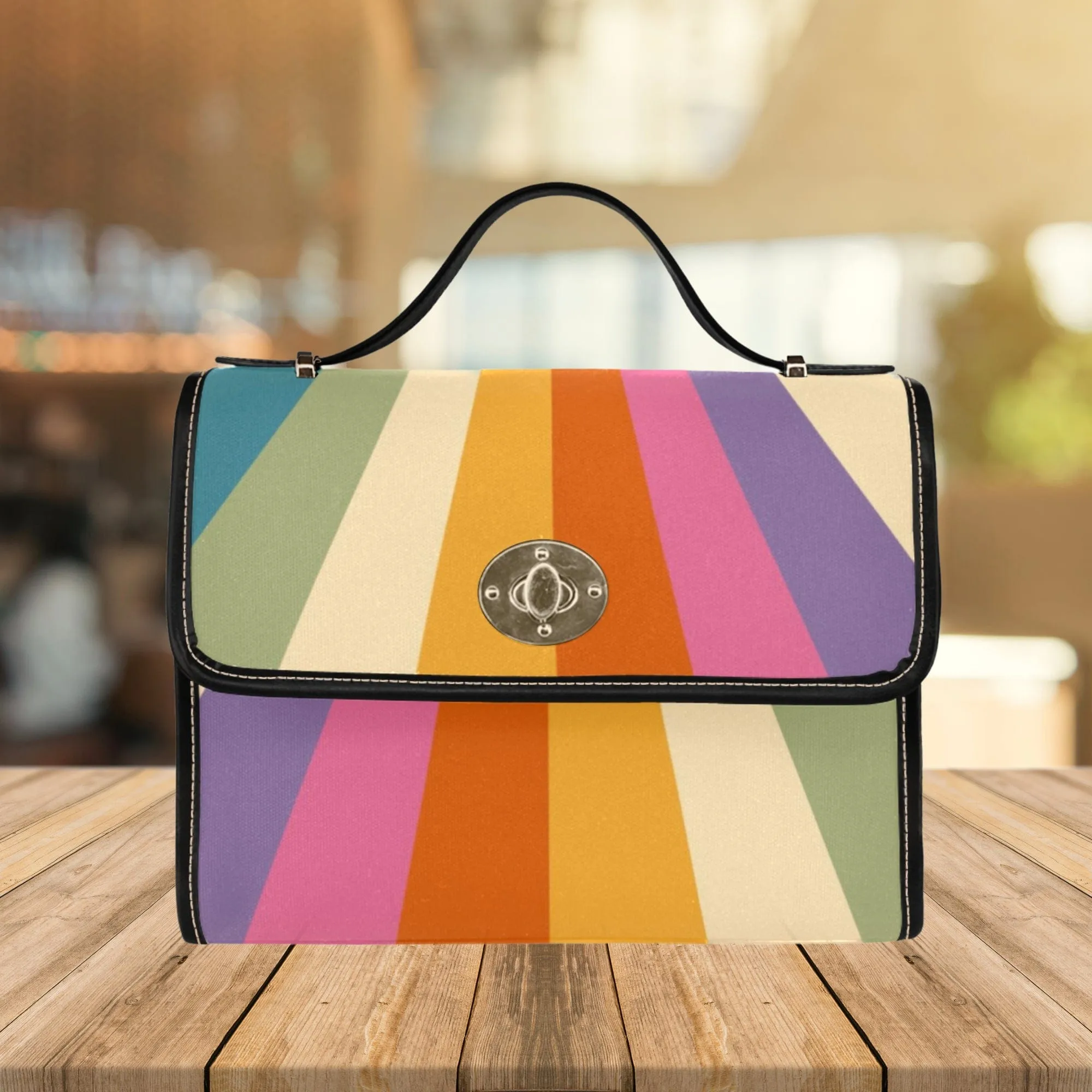 Cascading Sun Rays | Canvas Satchel Bag