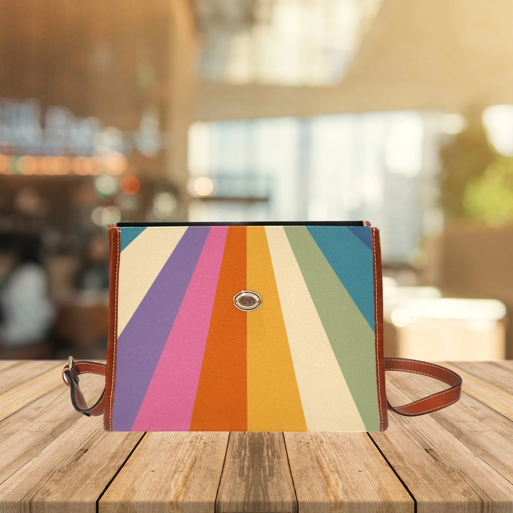 Cascading Sun Rays | Canvas Satchel Bag