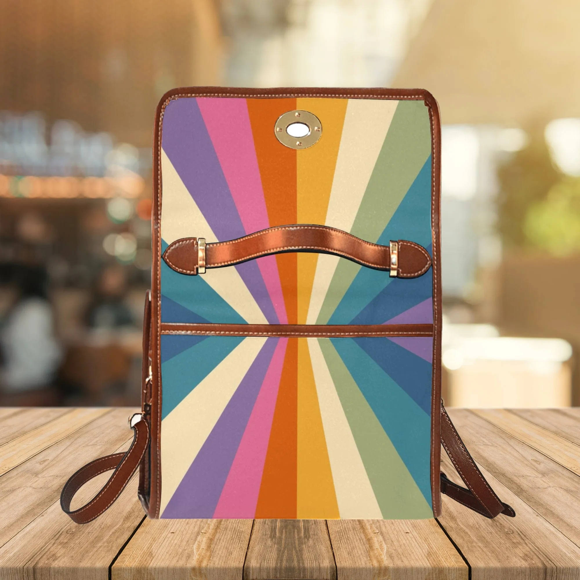 Cascading Sun Rays | Canvas Satchel Bag