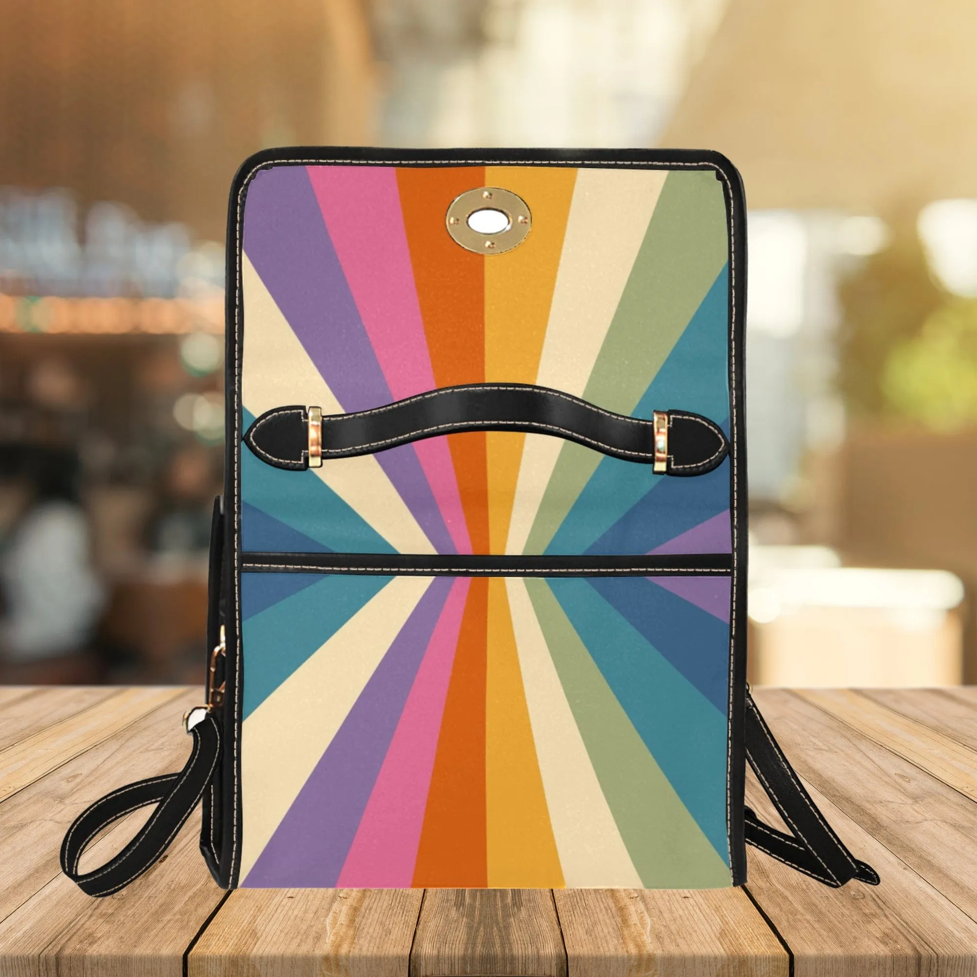 Cascading Sun Rays | Canvas Satchel Bag