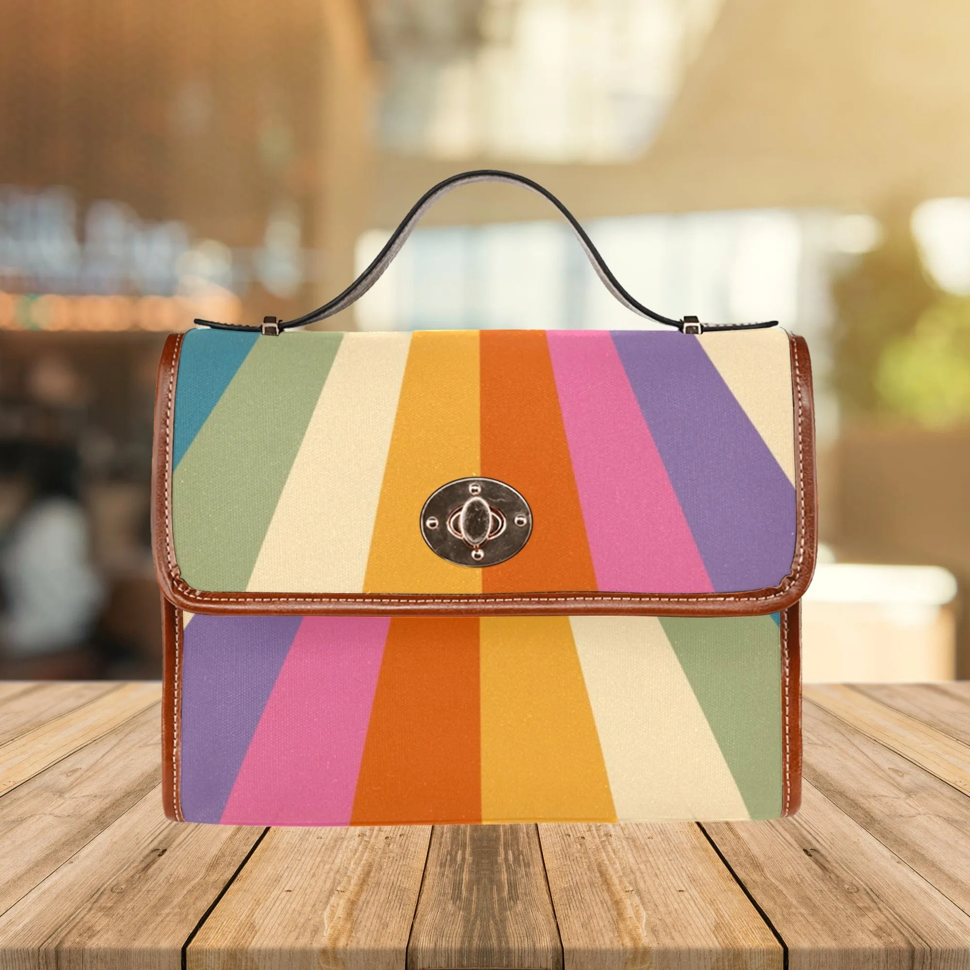 Cascading Sun Rays | Canvas Satchel Bag