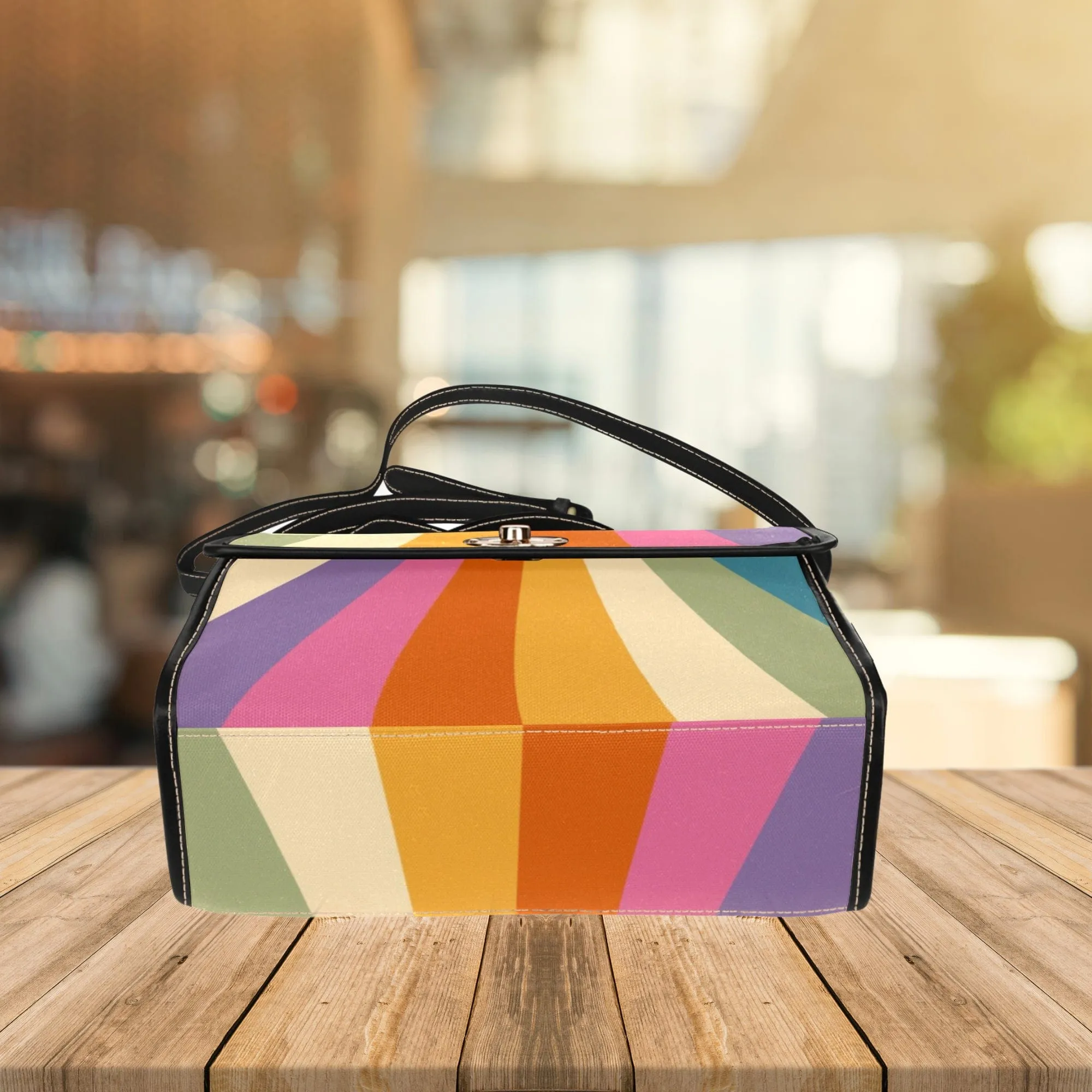 Cascading Sun Rays | Canvas Satchel Bag