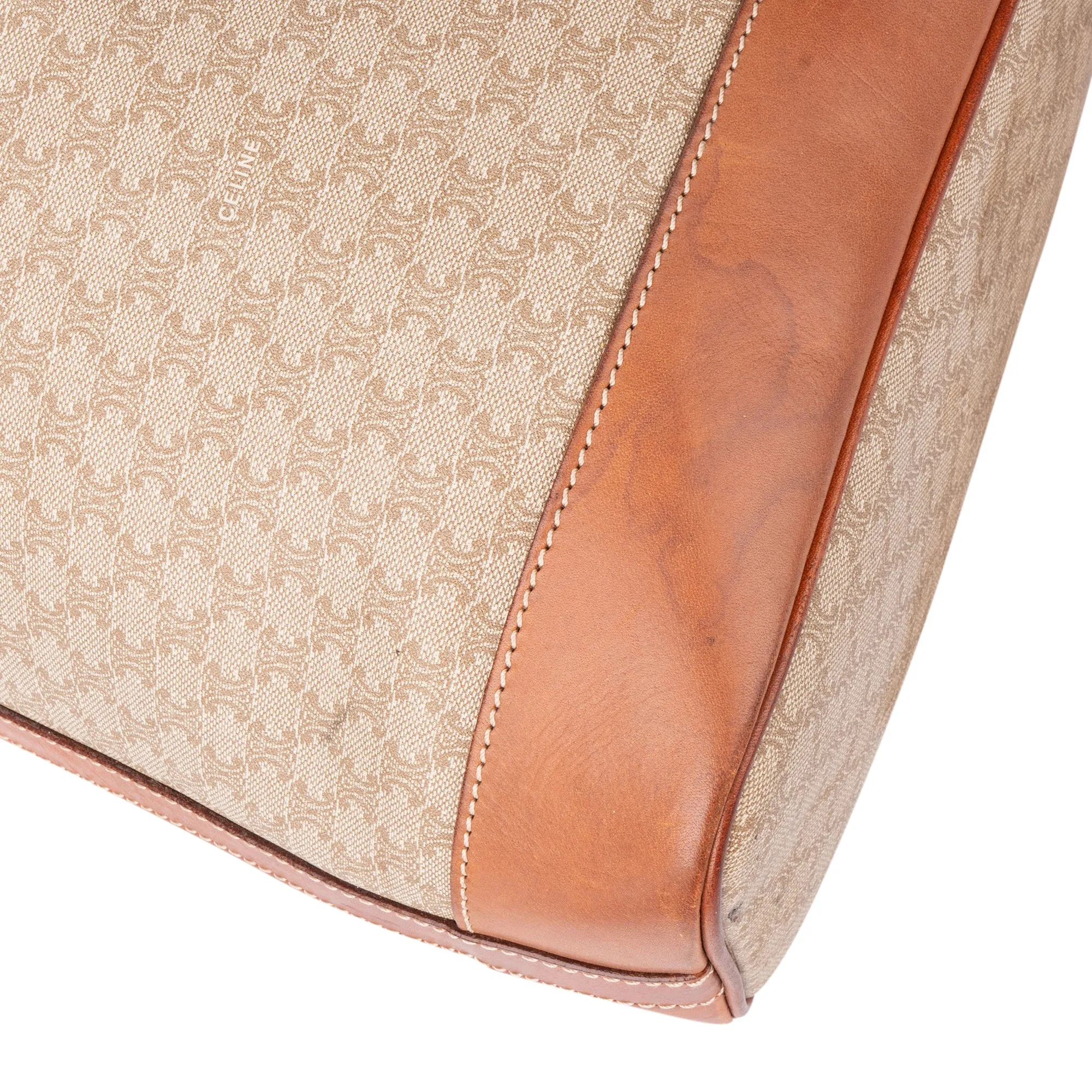 Celine Maccadam Monogram Bucket Shoulder Bag