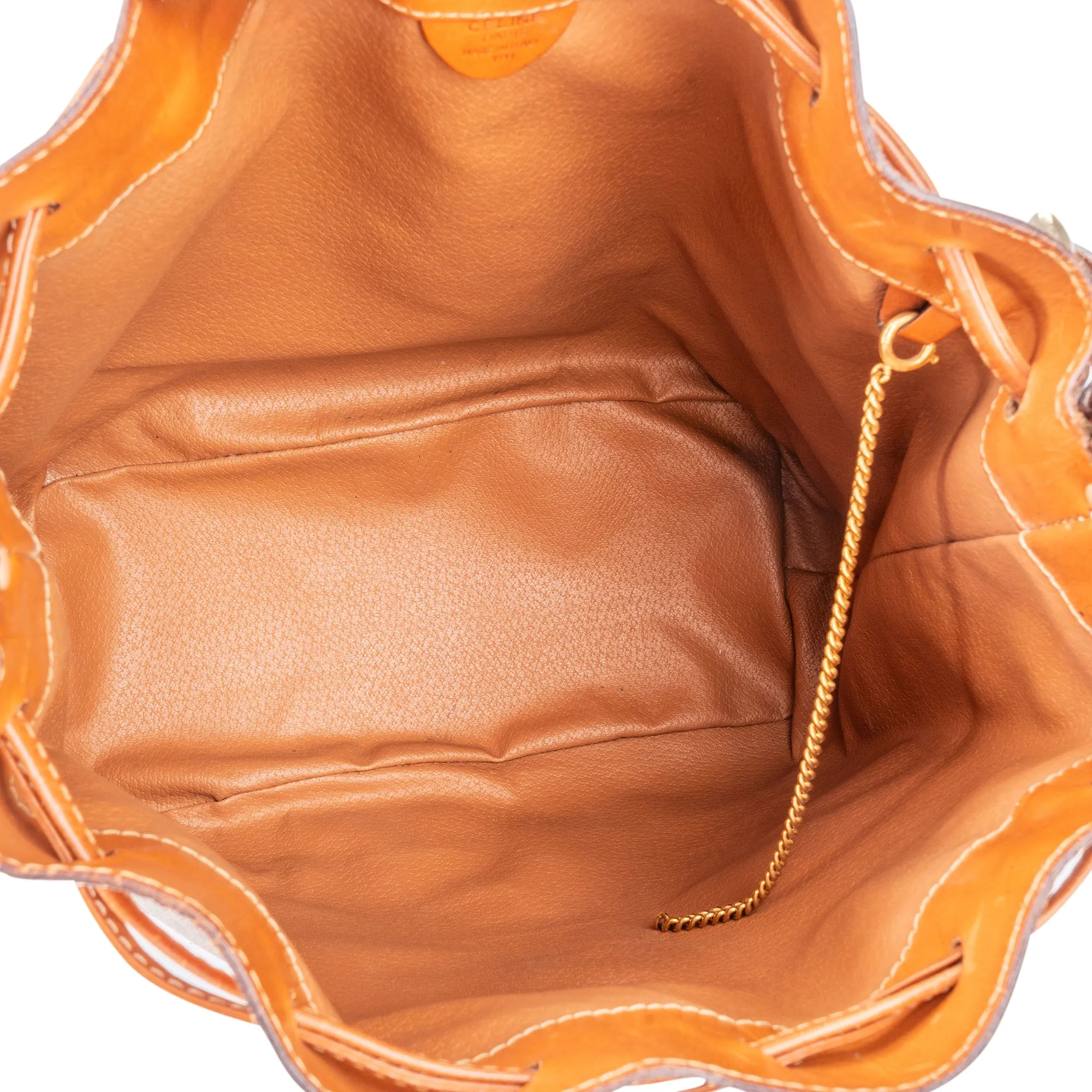 Celine Maccadam Monogram Bucket Shoulder Bag