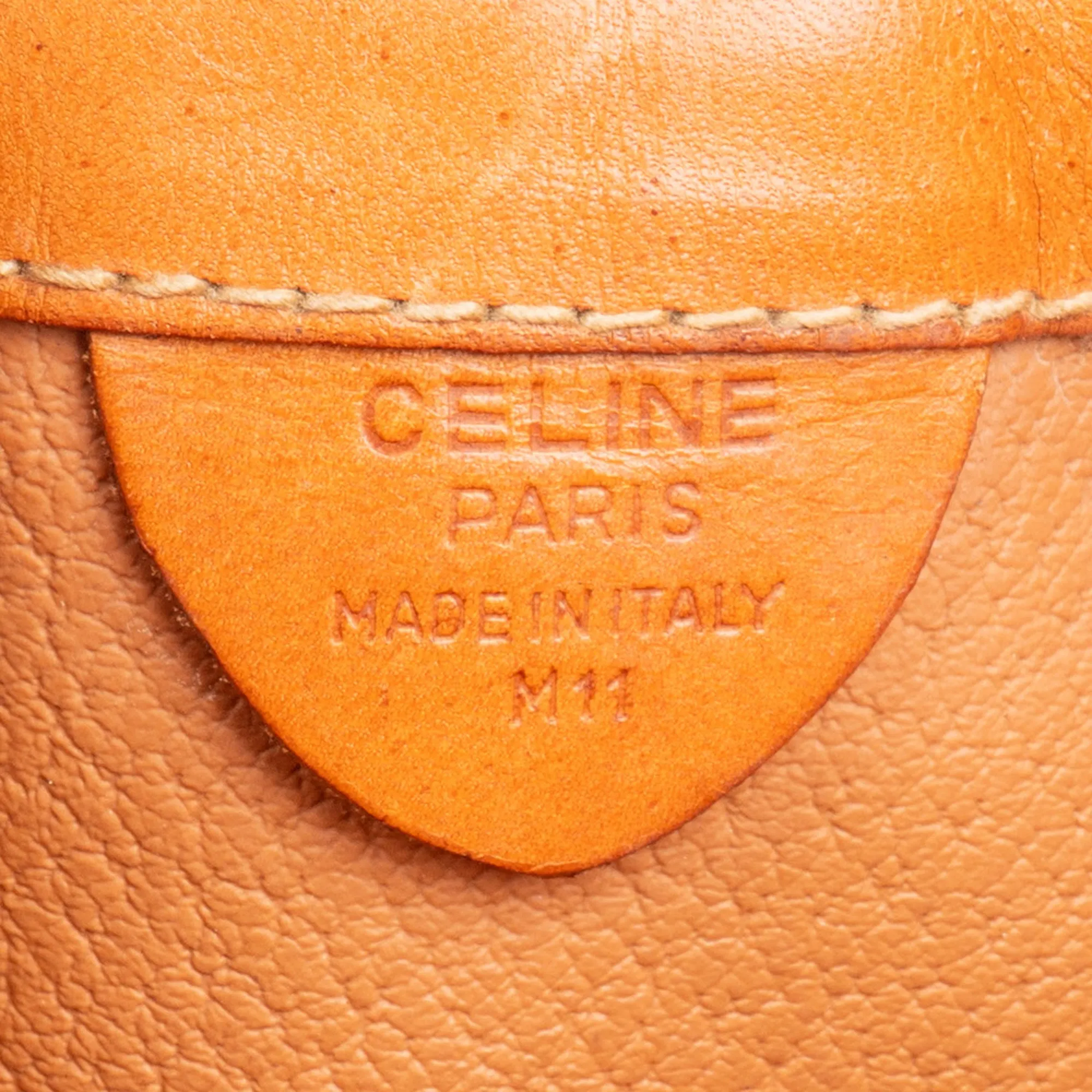 Celine Maccadam Monogram Bucket Shoulder Bag