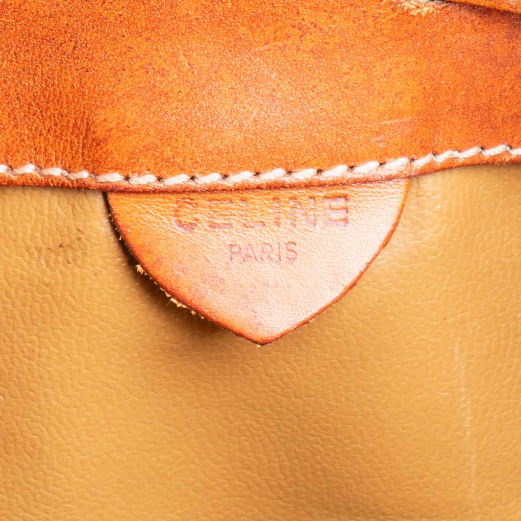 Celine Maccadam Monogram Bucket Shoulder Bag