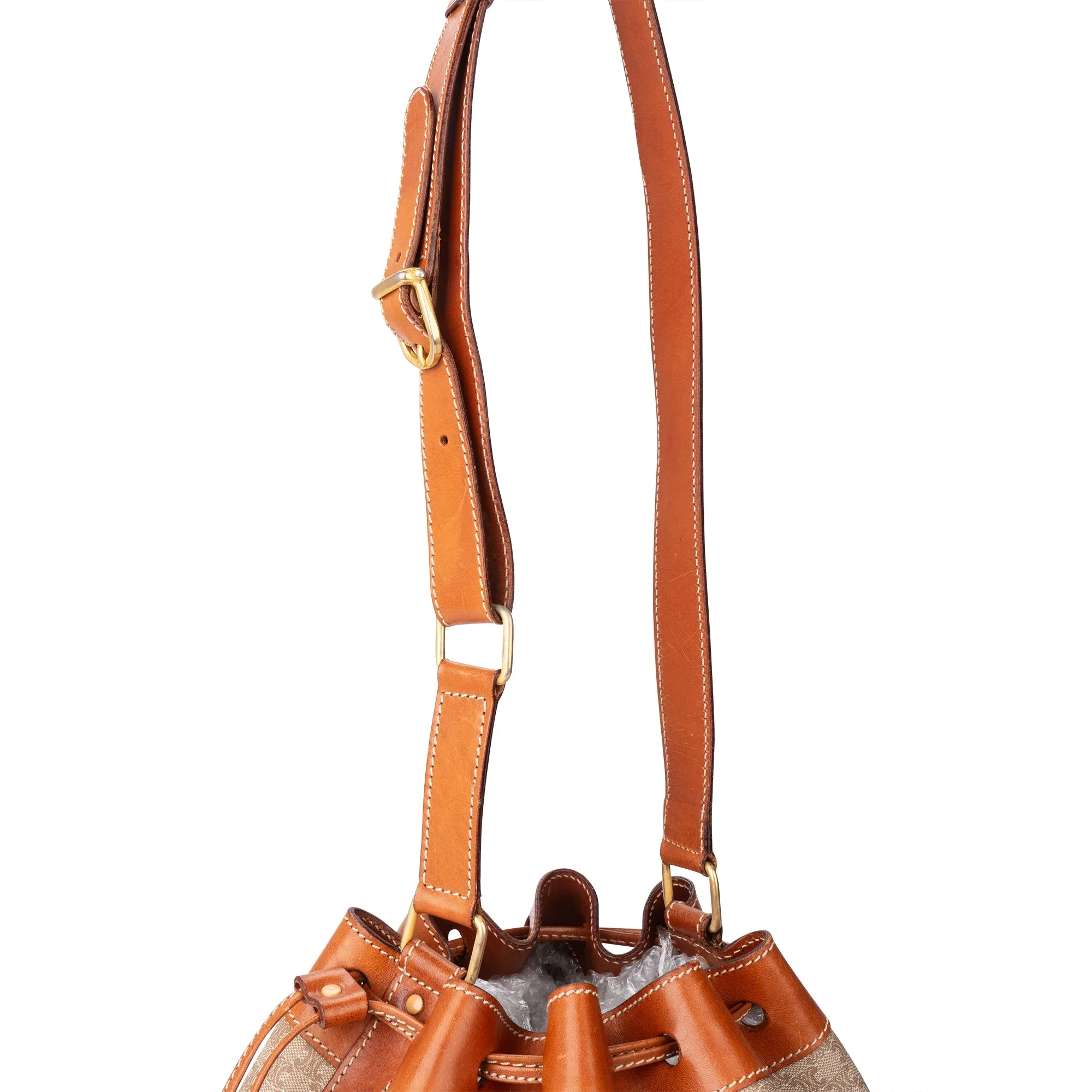 Celine Maccadam Monogram Bucket Shoulder Bag