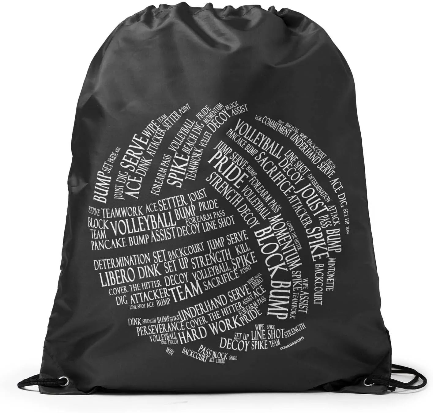 ChalkTalkSPORTS Volleyball Sport Pack Cinch Sack | Volleyball Words