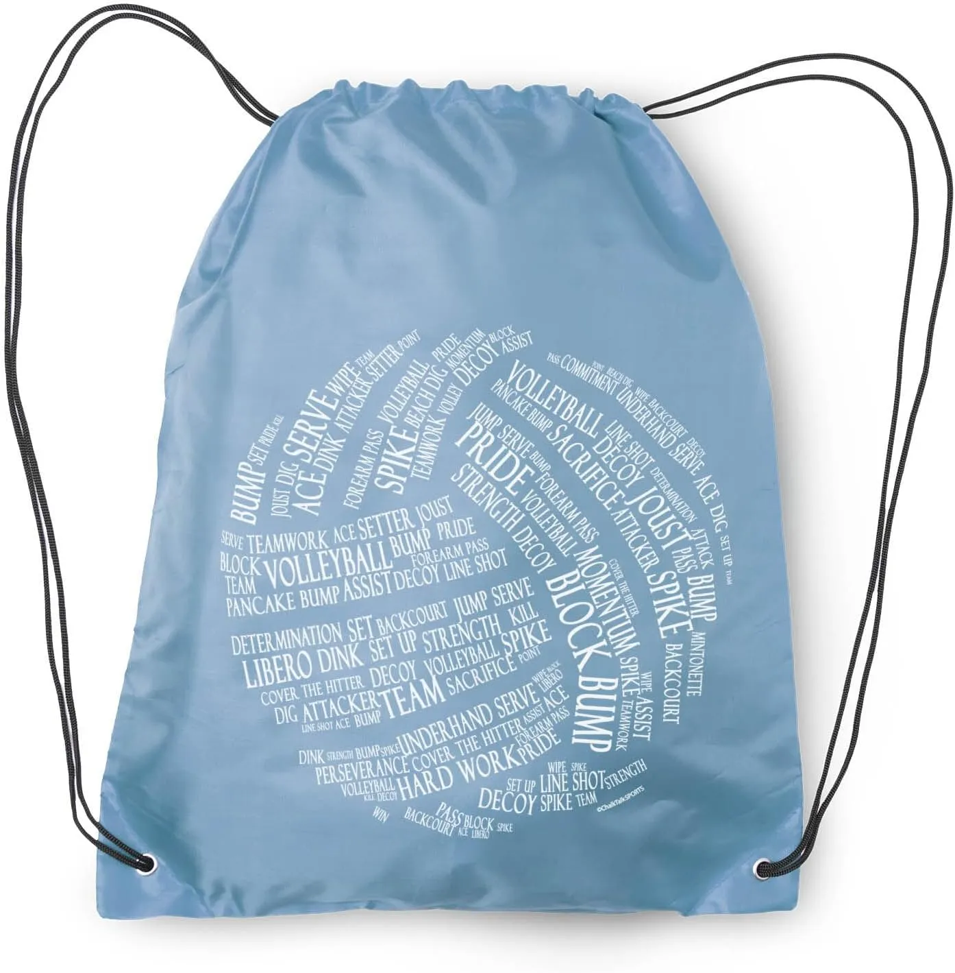 ChalkTalkSPORTS Volleyball Sport Pack Cinch Sack | Volleyball Words
