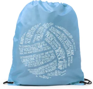 ChalkTalkSPORTS Volleyball Sport Pack Cinch Sack | Volleyball Words