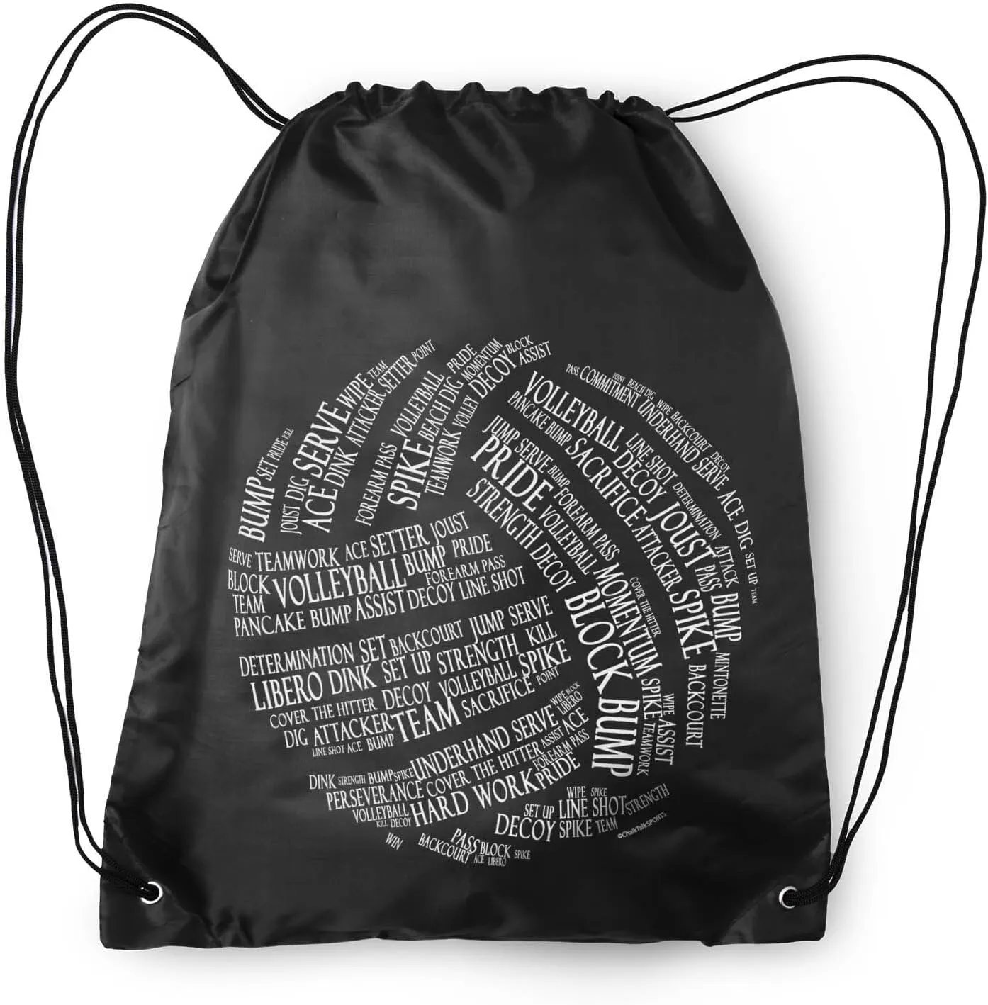 ChalkTalkSPORTS Volleyball Sport Pack Cinch Sack | Volleyball Words
