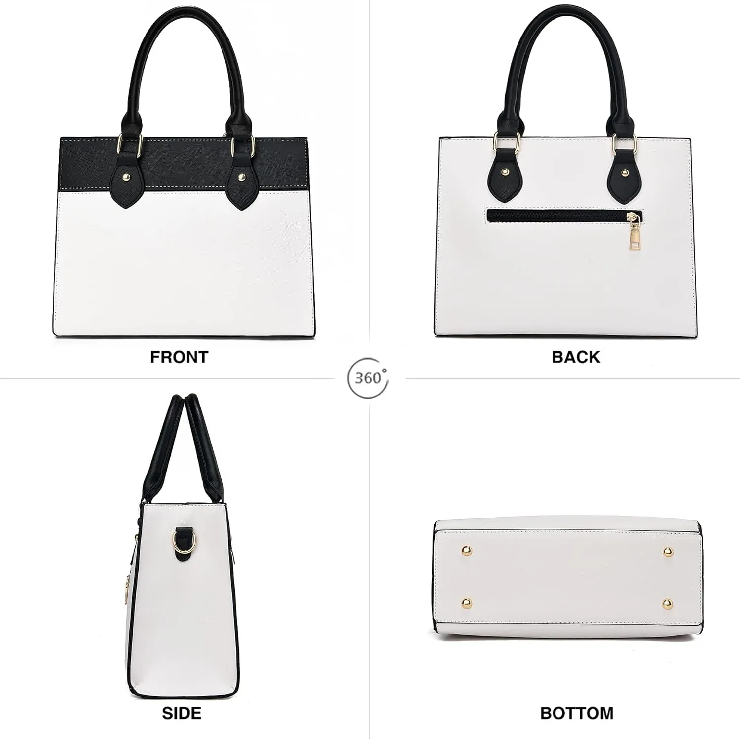 CHICAROUSAL Crossbody Purses and Handbags for Women PU Leather Tote Top Handle Satchel Shoulder Bags