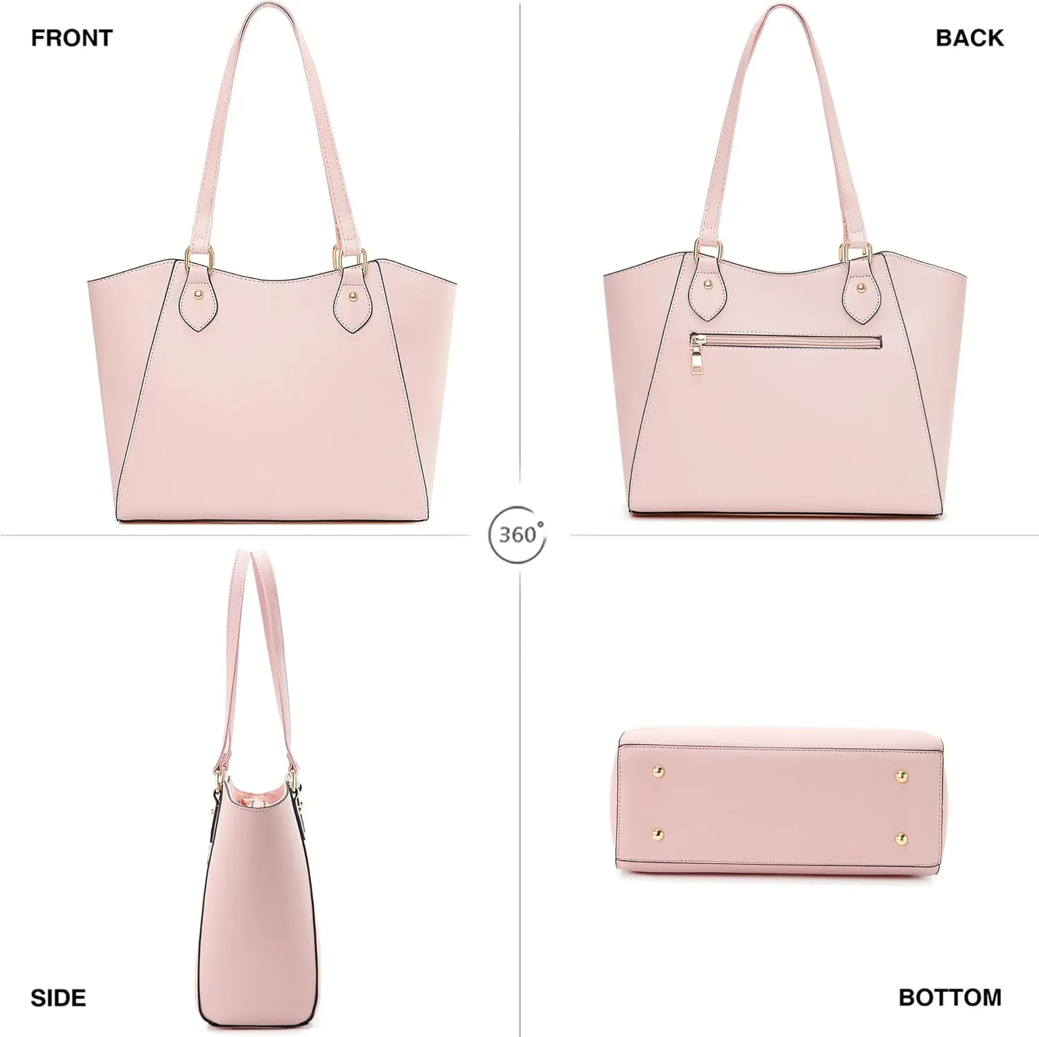 CHICAROUSAL Tote Bag for Women Large Handbags and Purses for Women PU Leather Womens Shoulder Bags