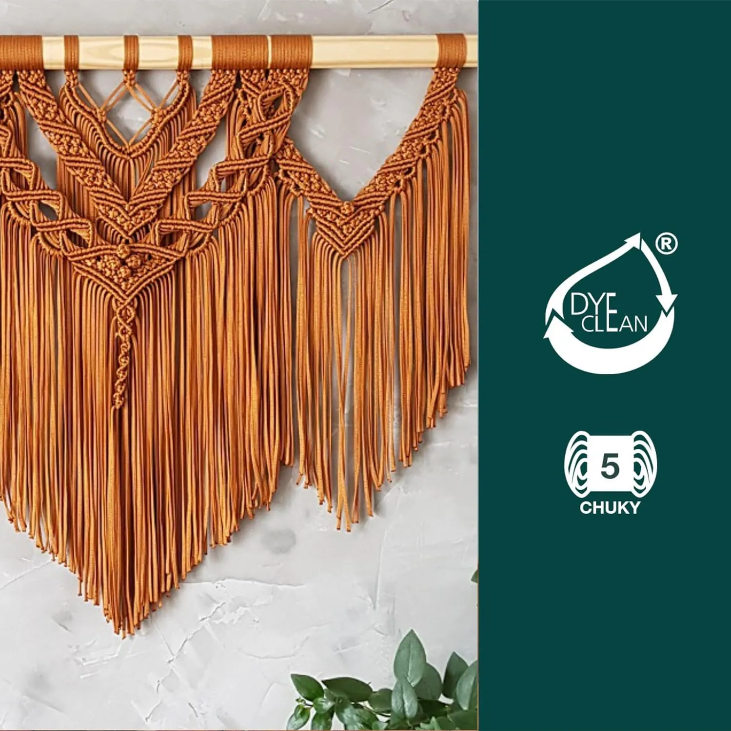 Circulo - Nautico Yarn, Premium Waterproof Cord 5mm 100% Polypropylene, 227 yds, 17.6 oz, Chunky, Special for Fashion Accessories, Bag and Decor in Crochet and Macramé (5368 - Forest Green)