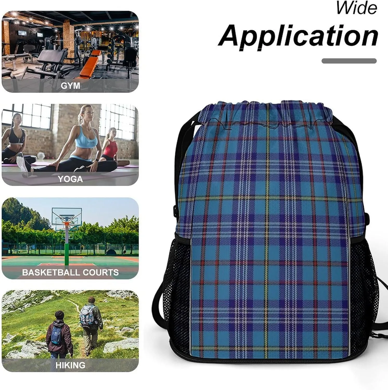 Citadel Military Academy Tartan Sports Bundle Pocket with Dry Wet Separation Unisex