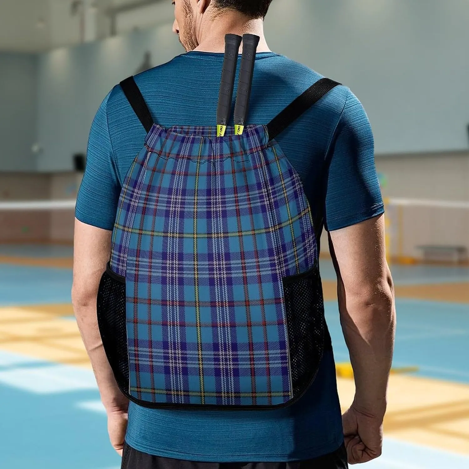 Citadel Military Academy Tartan Sports Bundle Pocket with Dry Wet Separation Unisex