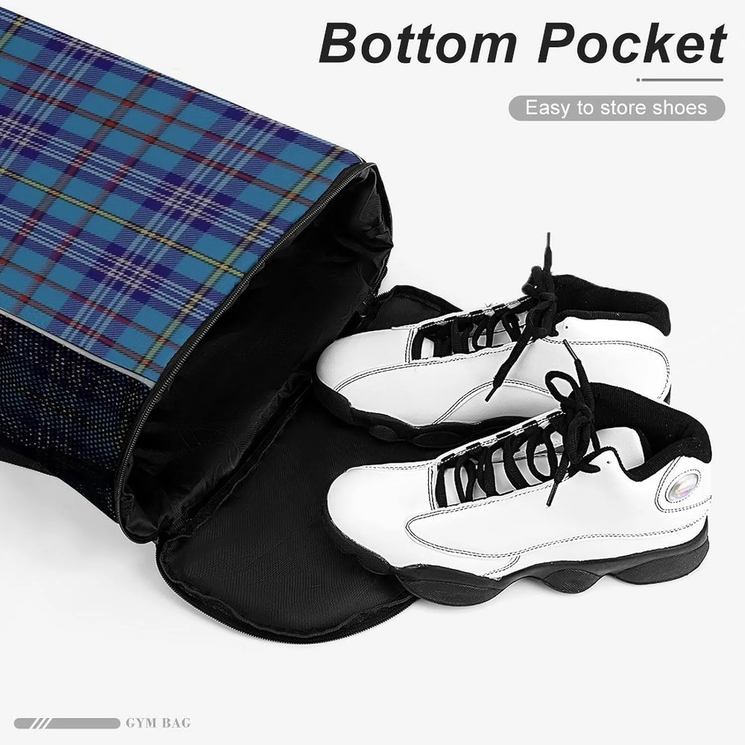 Citadel Military Academy Tartan Sports Bundle Pocket with Dry Wet Separation Unisex