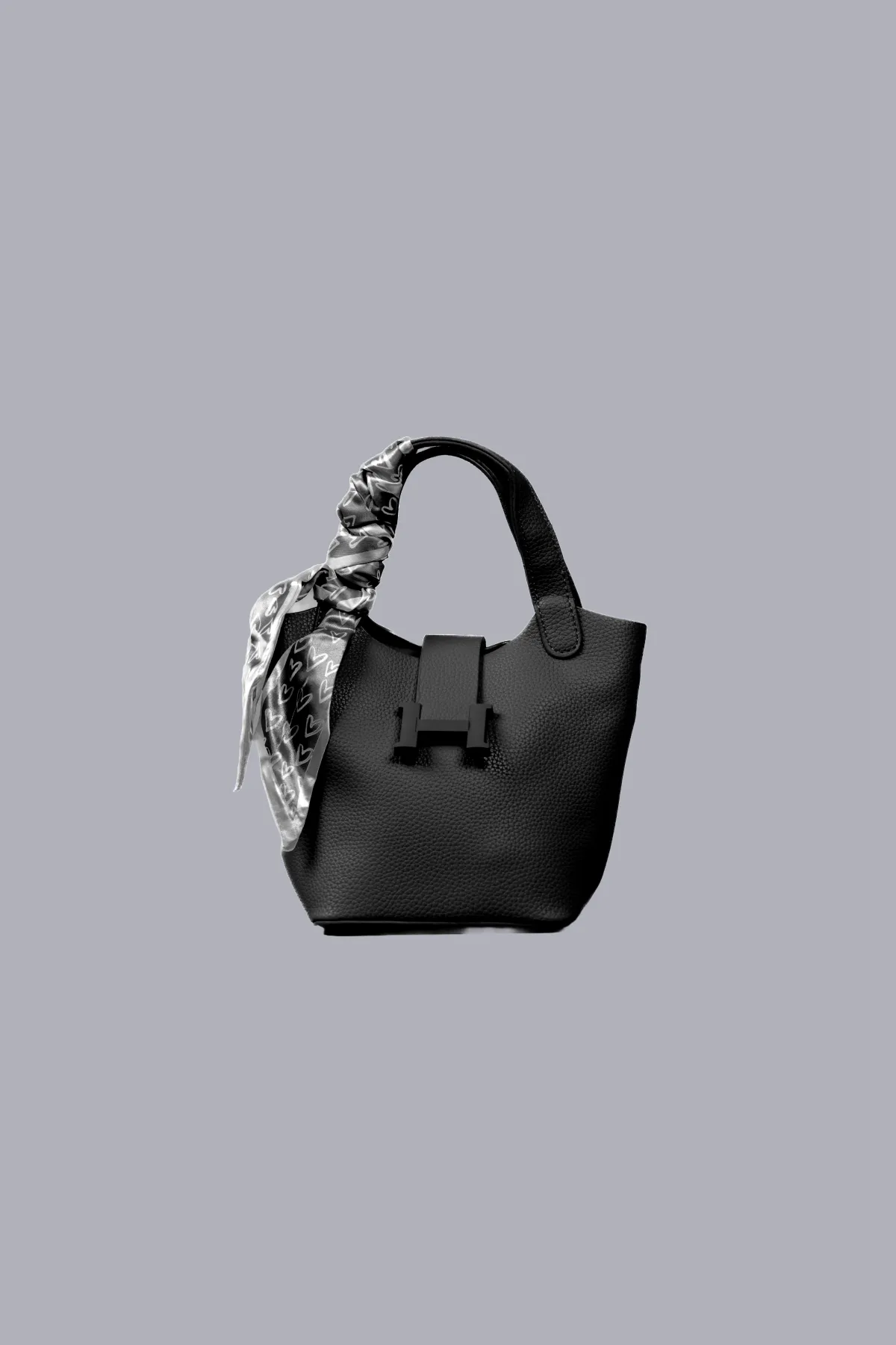Classic Bucket Handbag for Women – Stylish Scarf Tote Bag with Spacious Design