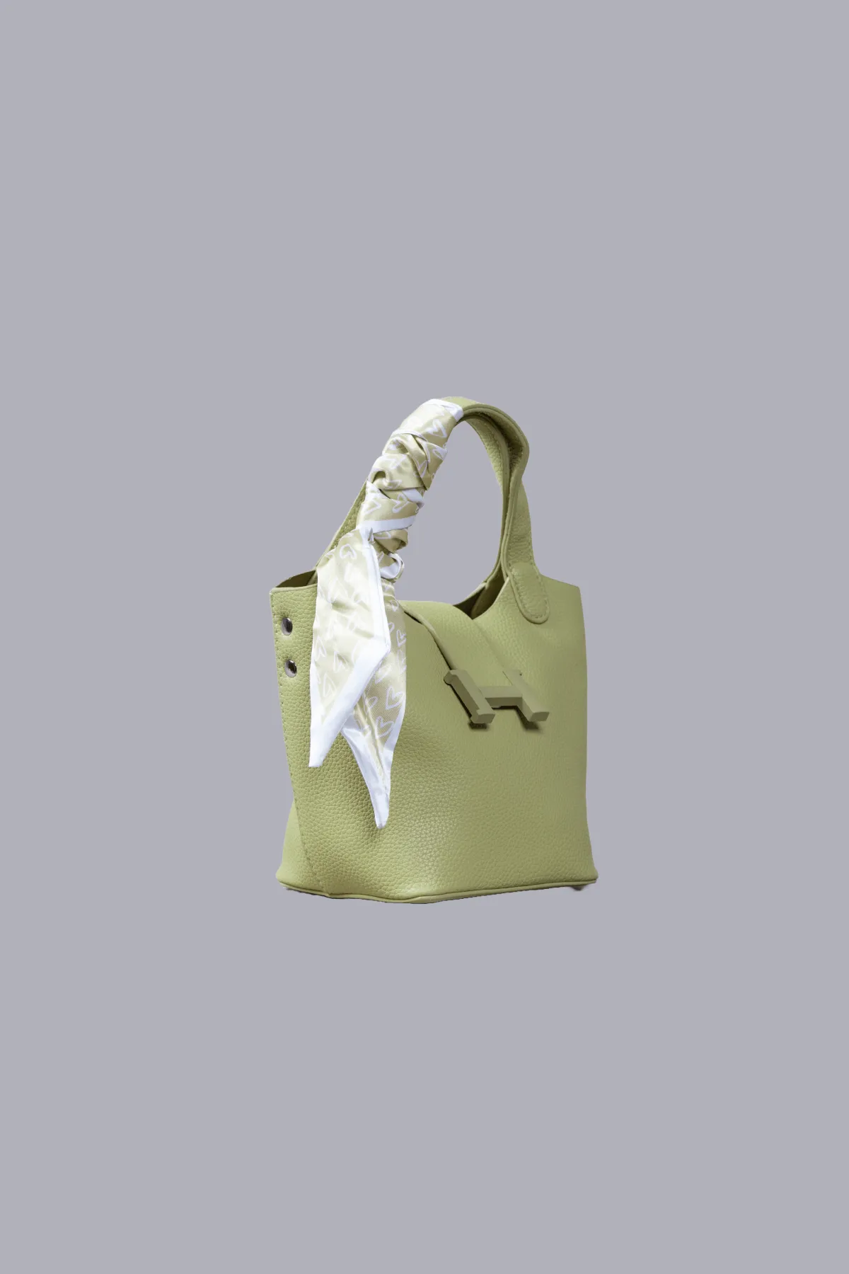 Classic Bucket Handbag for Women – Stylish Scarf Tote Bag with Spacious Design