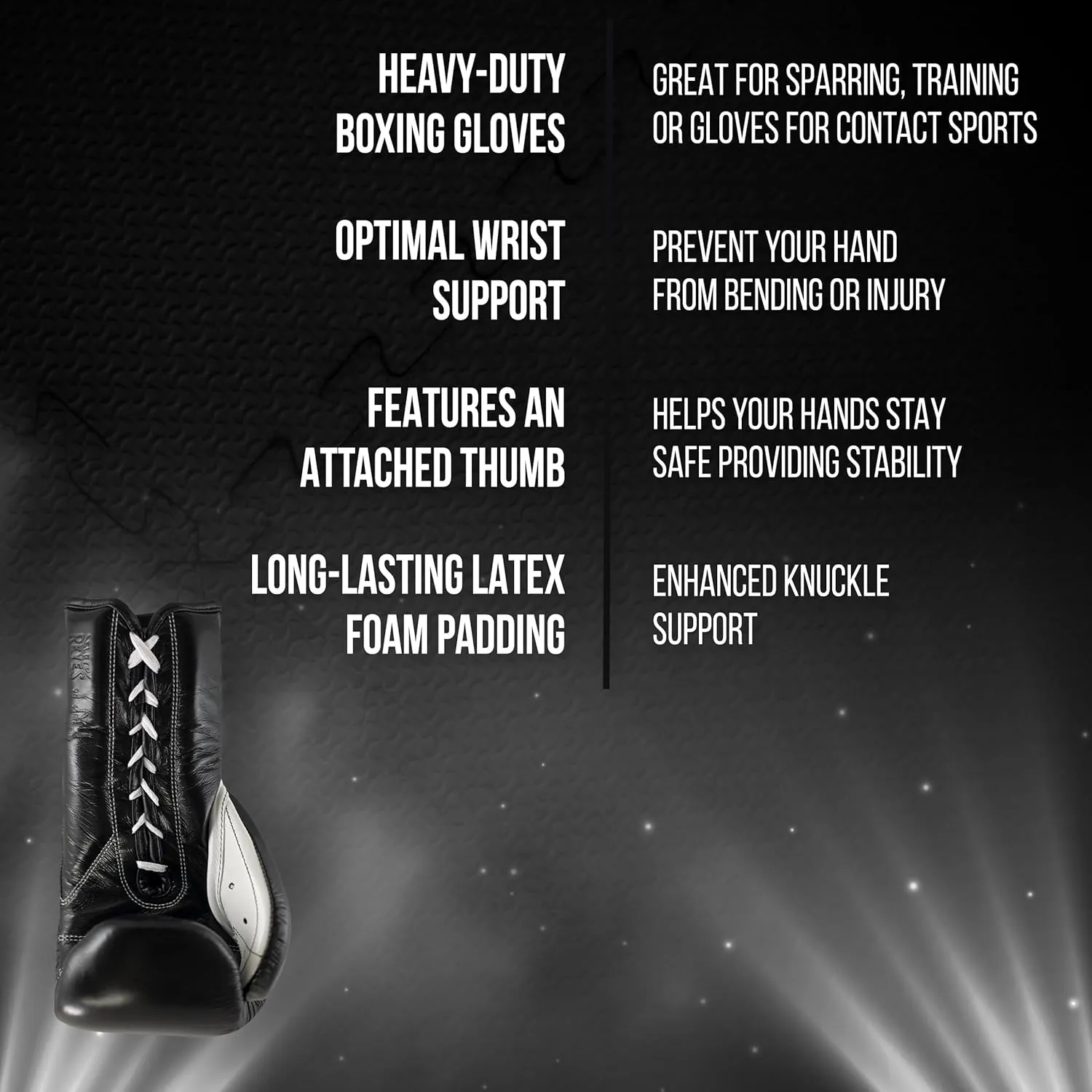 CLETO REYES Traditional Professional Boxing Gloves with Laces for Training, Sparring and Heavy Punching Bags for Men and Women, MMA, Kickboxing, Muay Thai