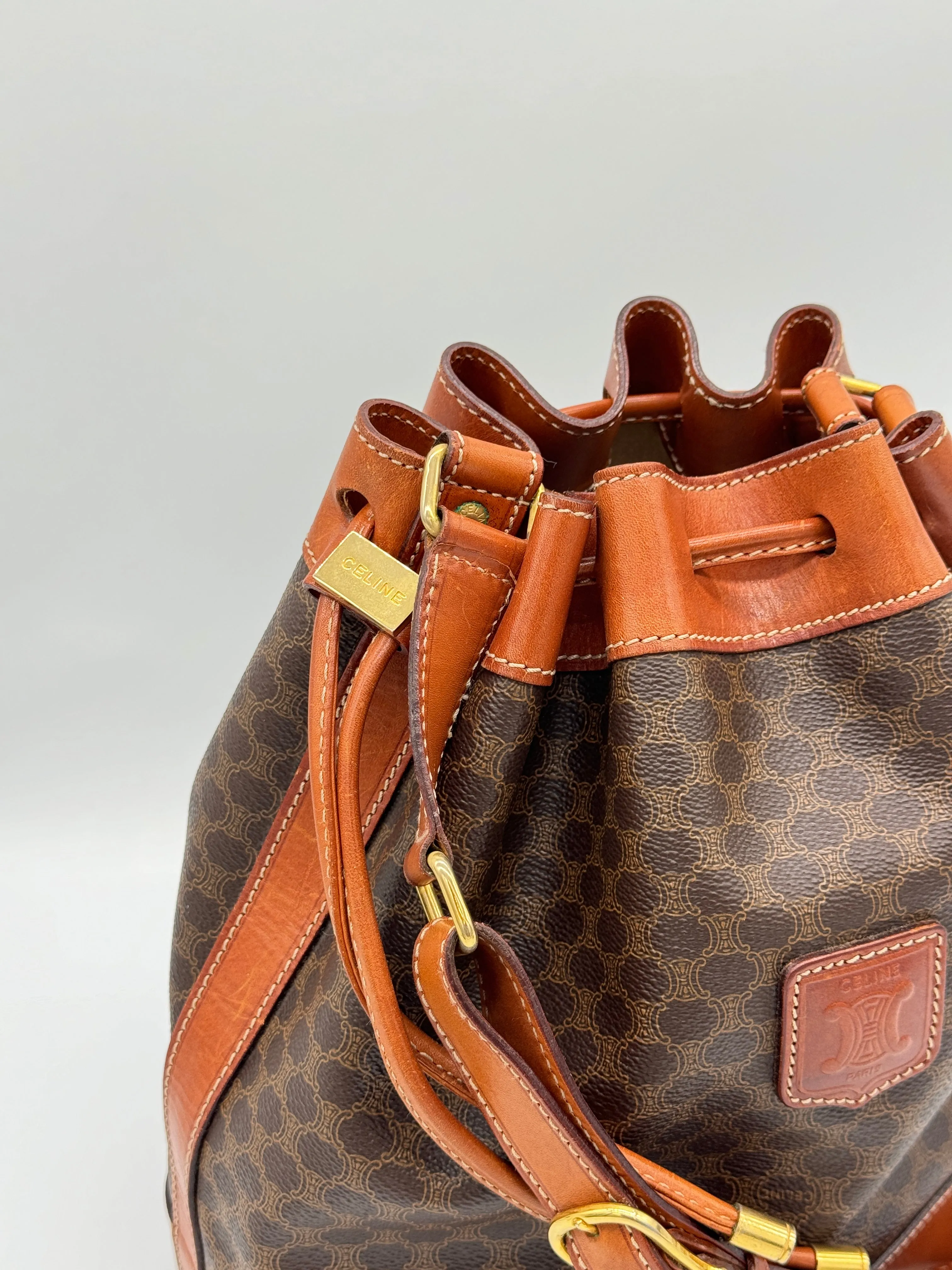 Céline Macadam Bucket Bag